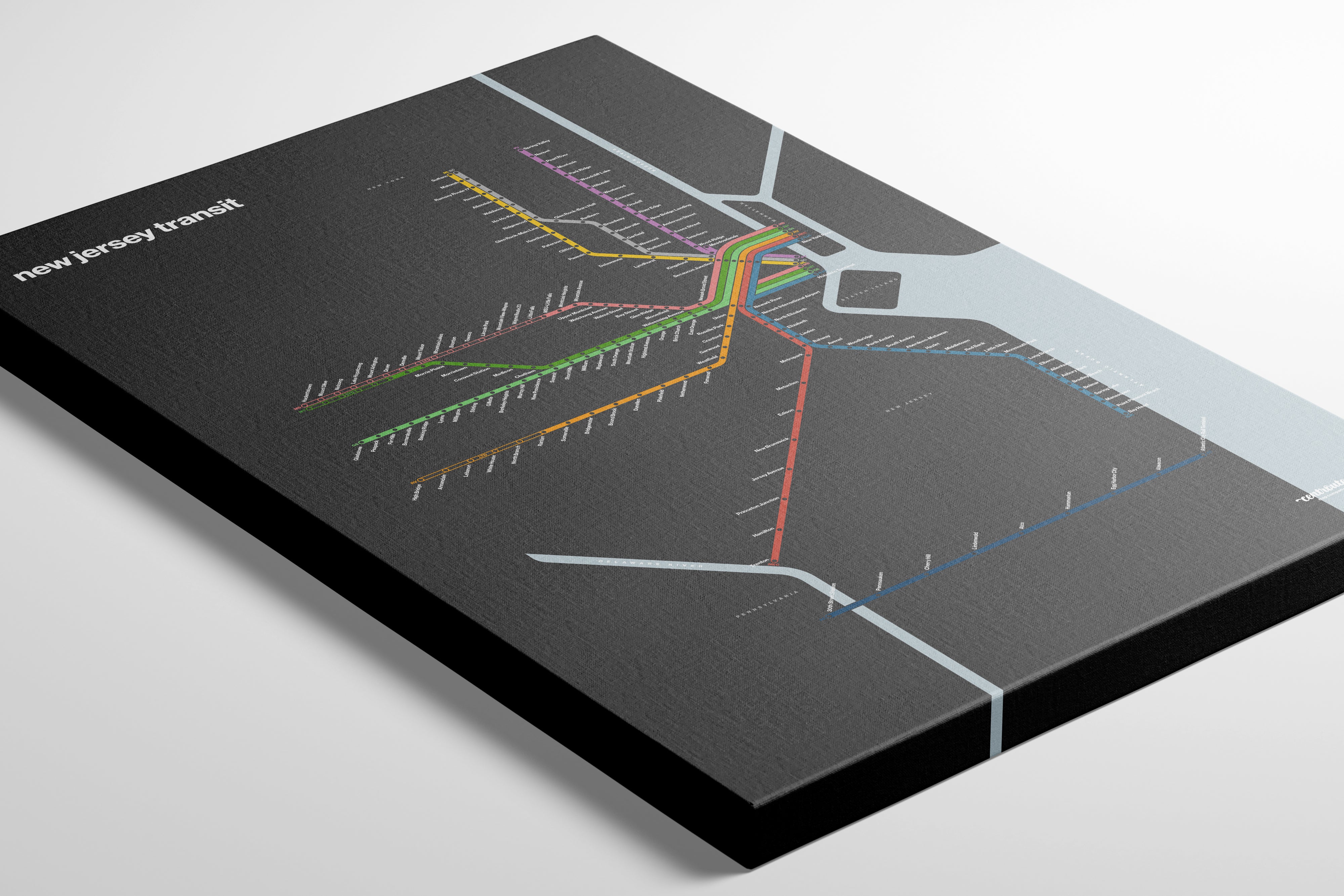 New Jersey Transit / Dark Mode System Map