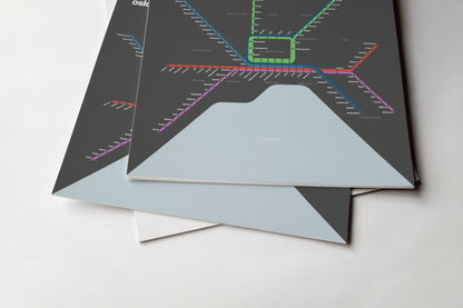 Oslo Metro / Dark Mode System Map