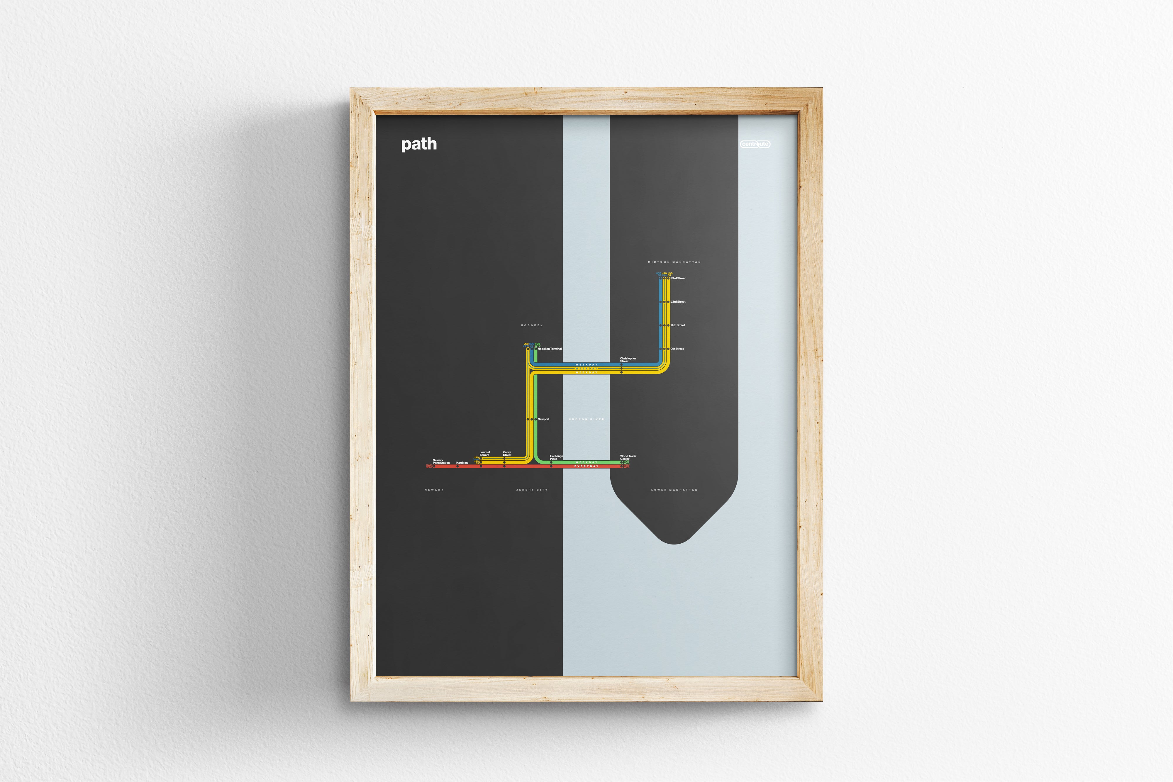 PATH Rail / Dark Mode System Map