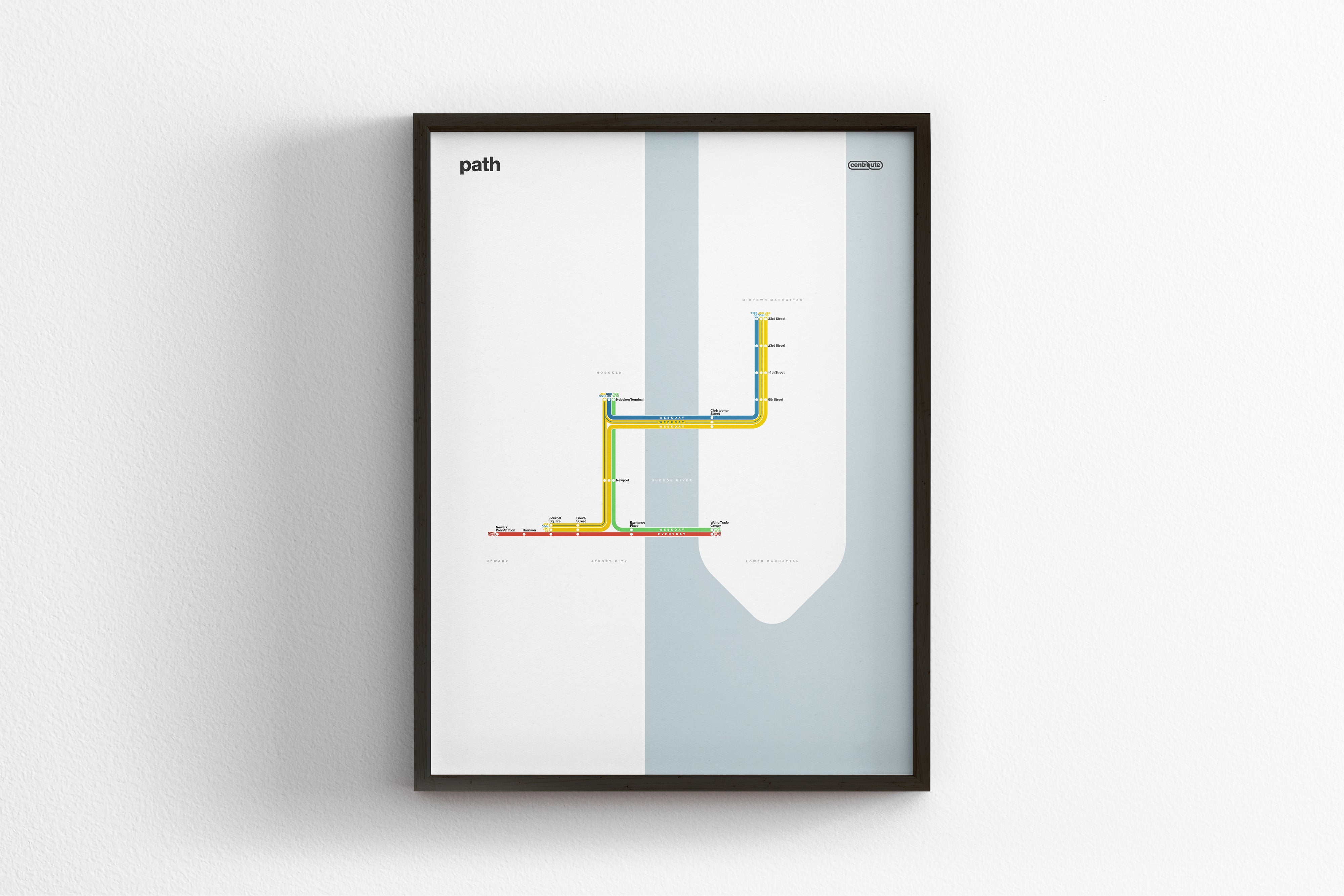 PATH Rail / Light Mode System Map