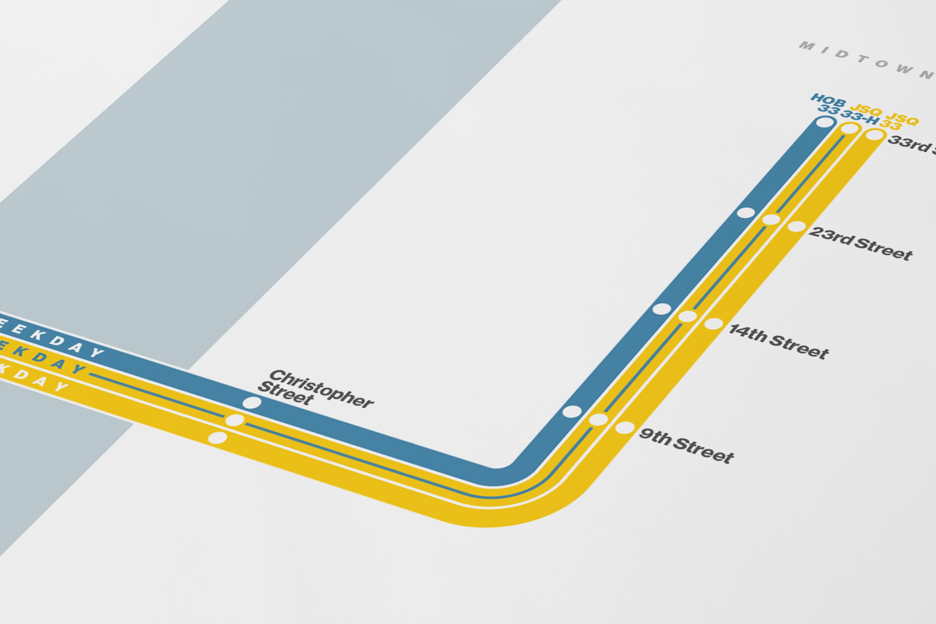 PATH Rail / Light Mode System Map