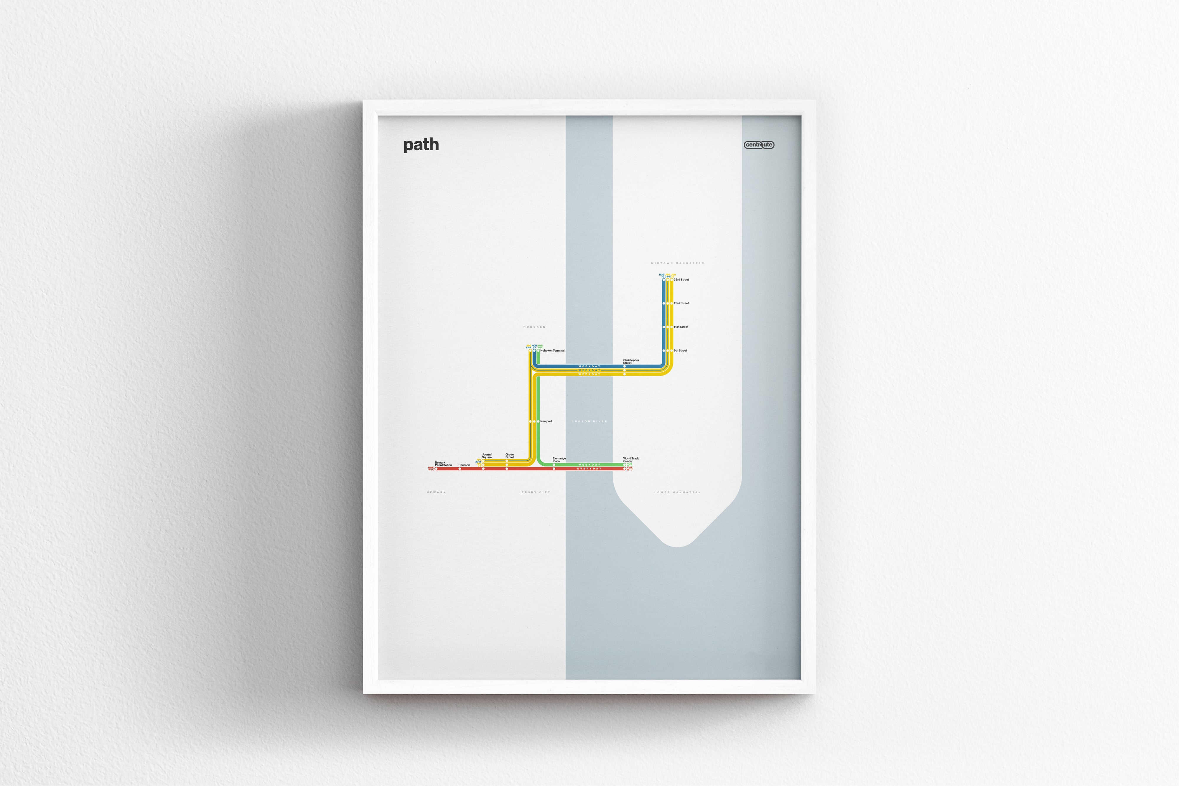 PATH Rail / Light Mode System Map
