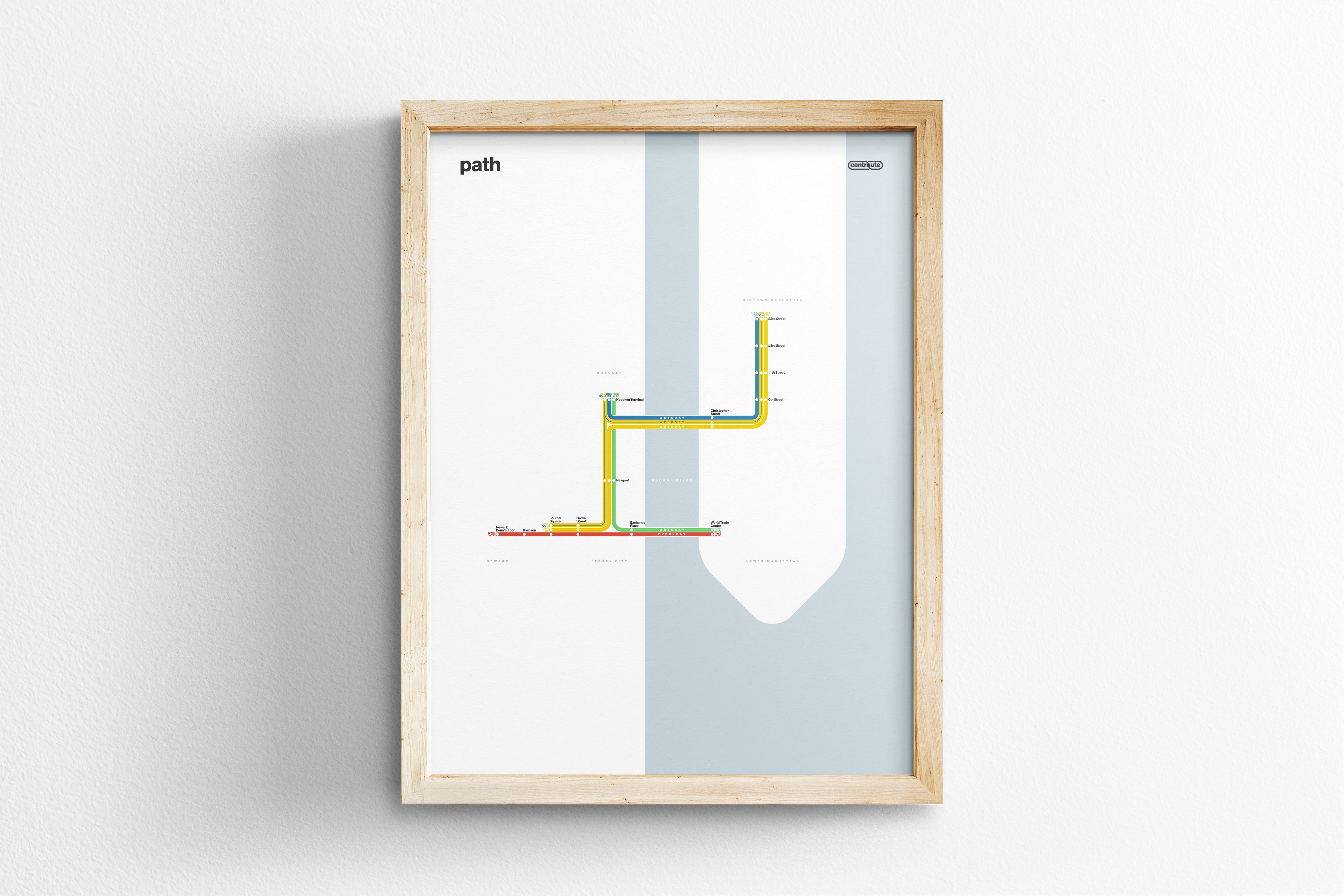 PATH Rail / Light Mode System Map