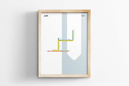 PATH Rail / Light Mode System Map