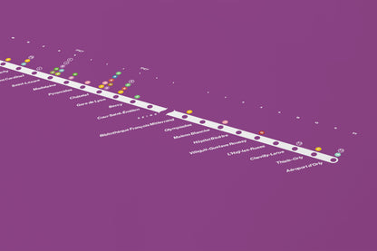 Line 14 Map / Paris Metro