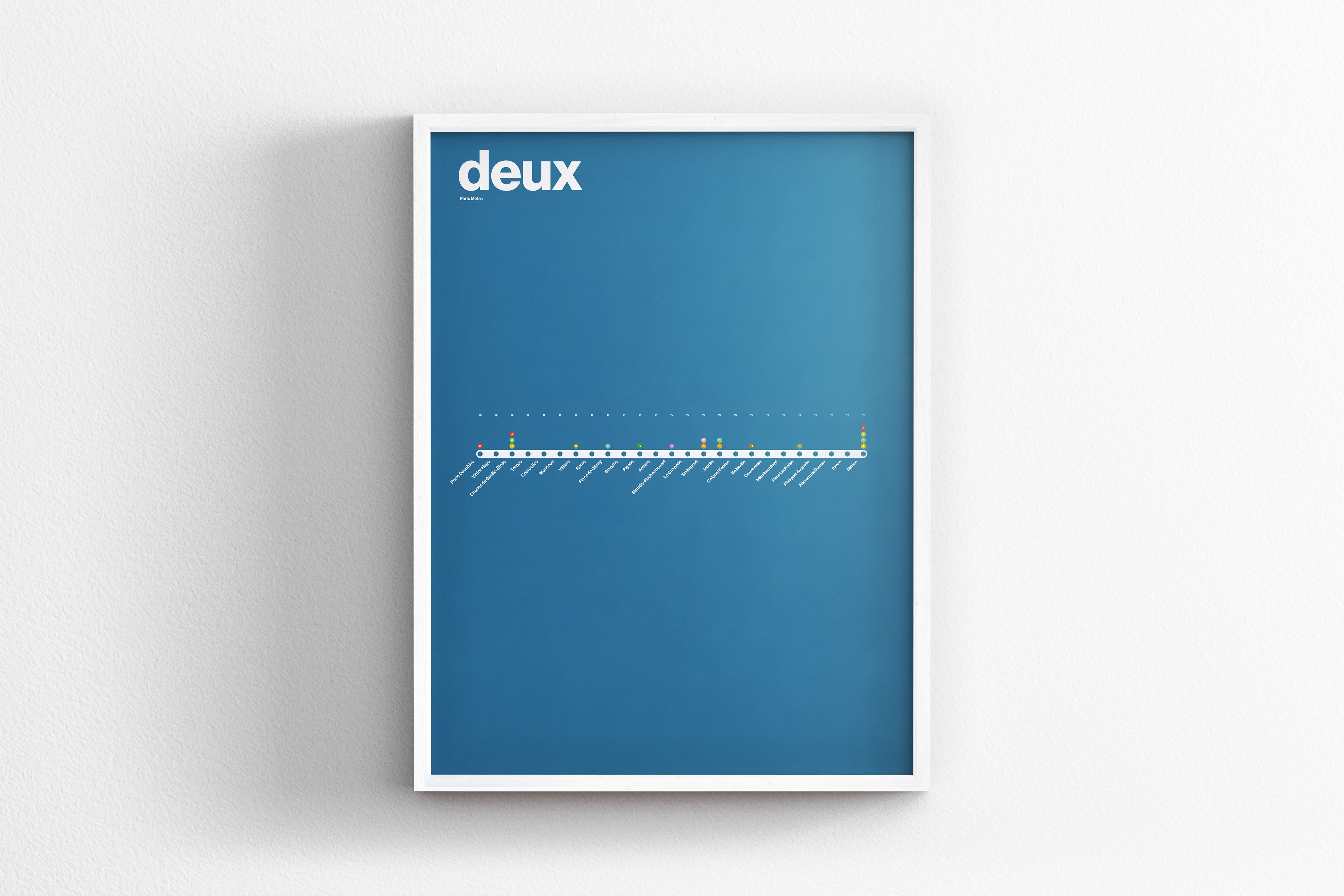 Line 2 Map / Paris Metro