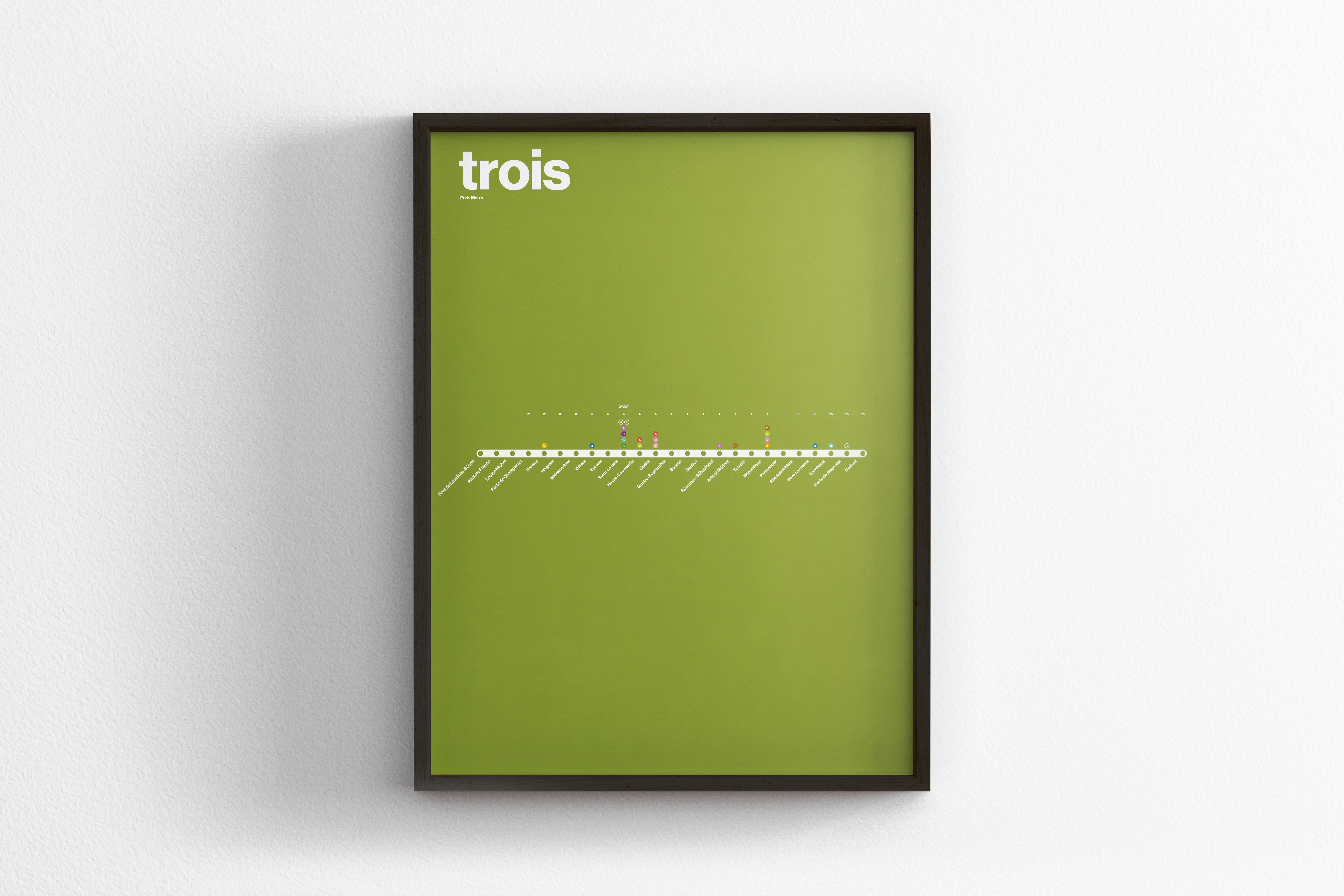 Line 3 Map / Paris Metro
