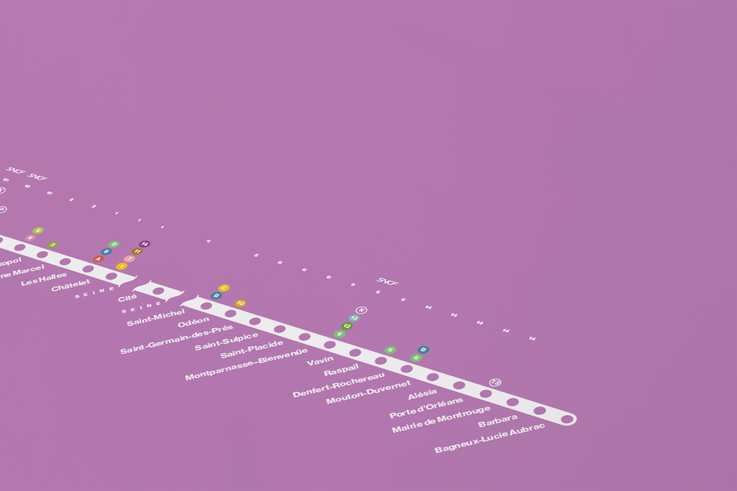 Line 4 Map / Paris Metro