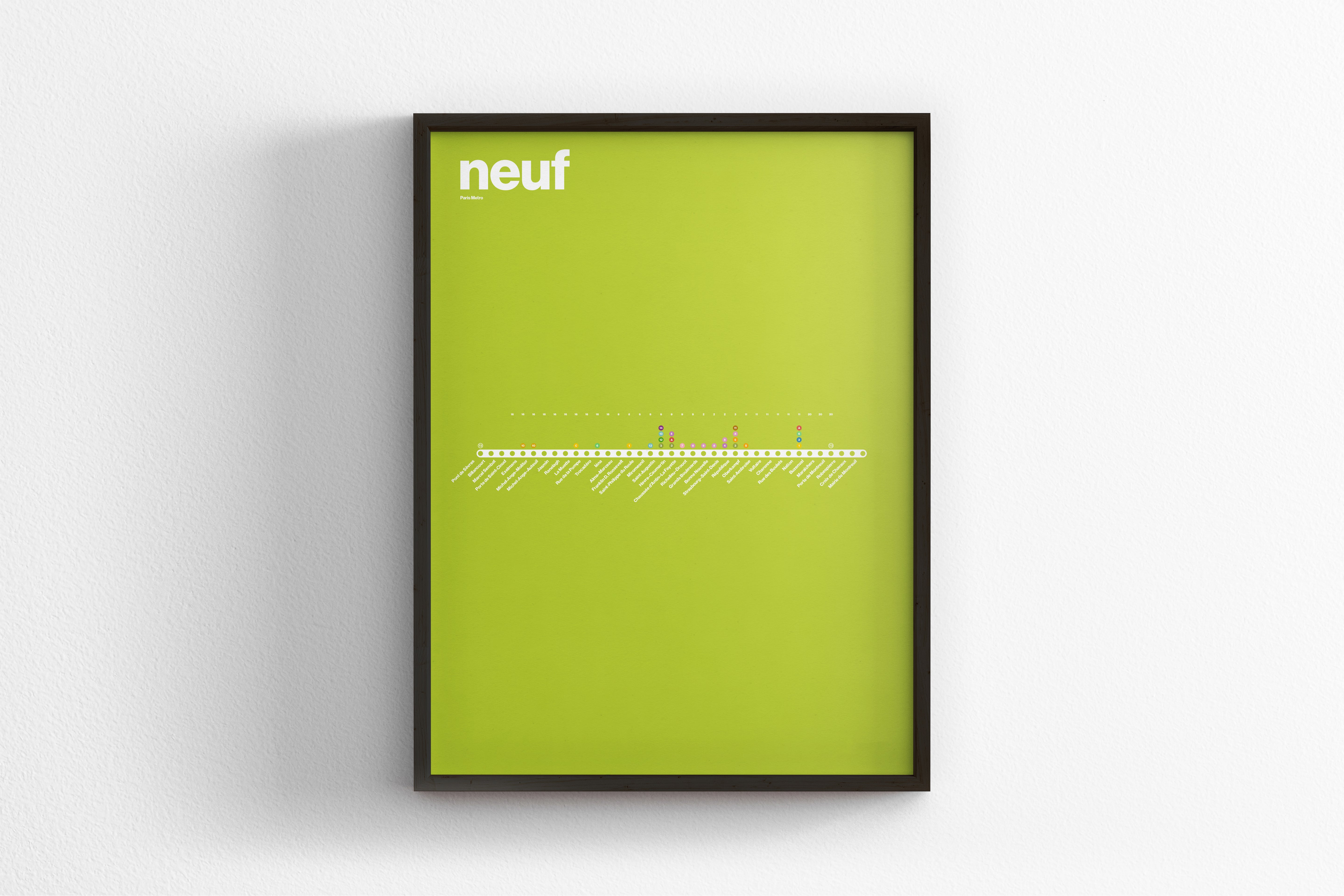 Line 9 Map / Paris Metro