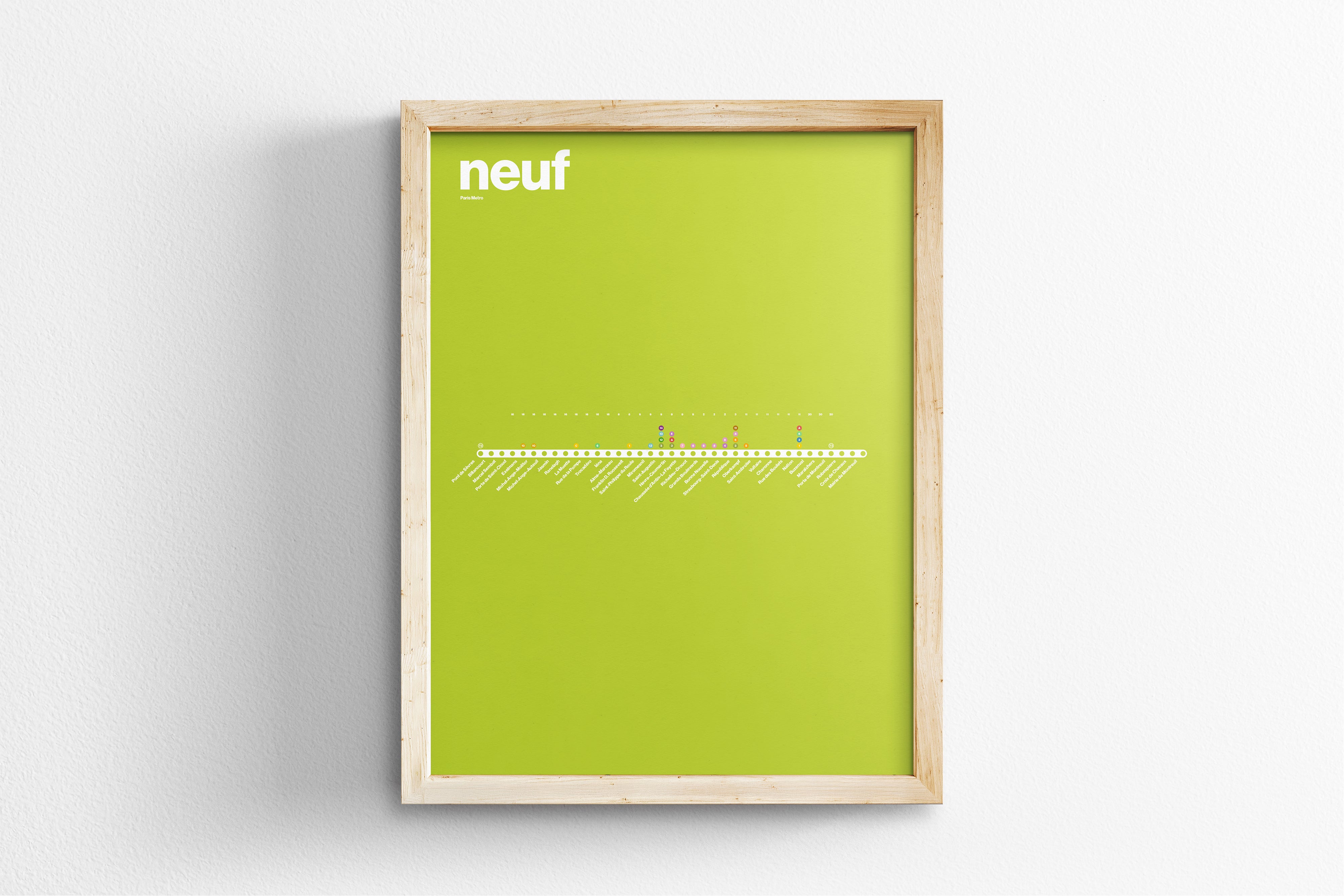 Line 9 Map / Paris Metro
