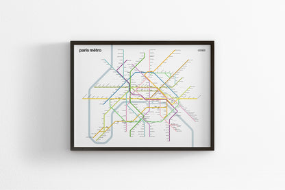 Paris Metro / Light Mode System Map