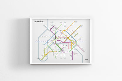 Paris Metro / Light Mode System Map