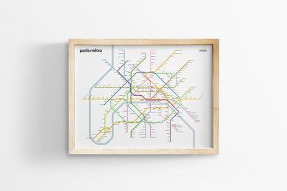 Paris Metro / Light Mode System Map