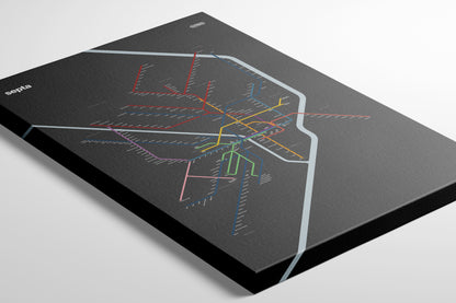 SEPTA Rail / Dark Mode System Map
