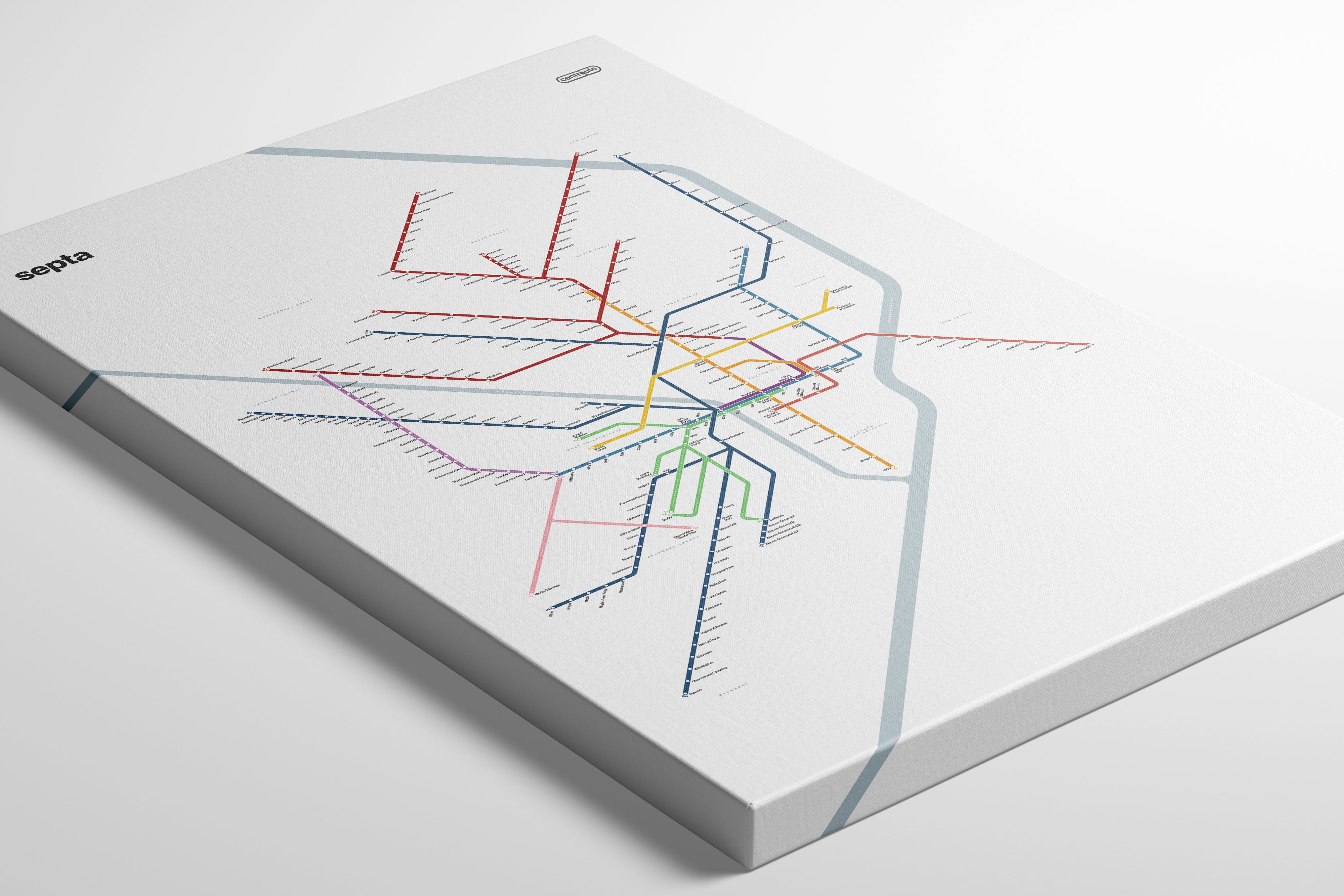 SEPTA Rail / Light Mode System Map