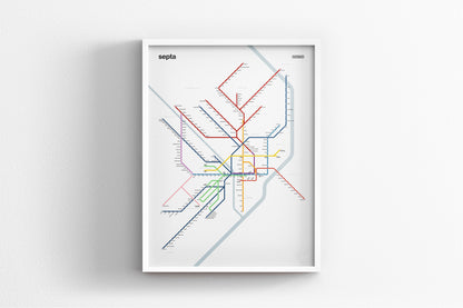 SEPTA Rail / Light Mode System Map