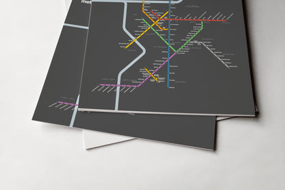 São Paulo Metro / Dark Mode System Map