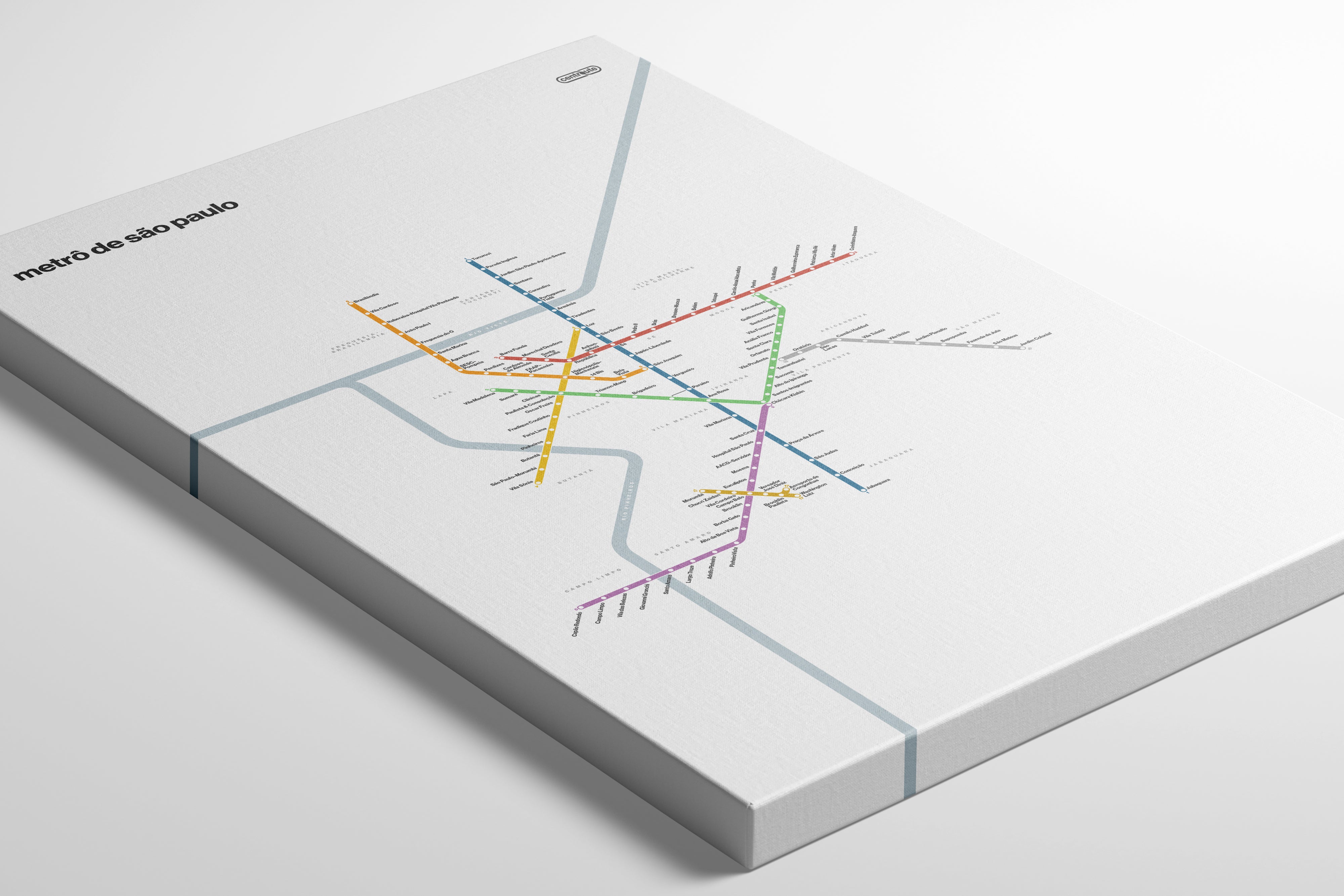 São Paulo Metro / Light Mode System Map