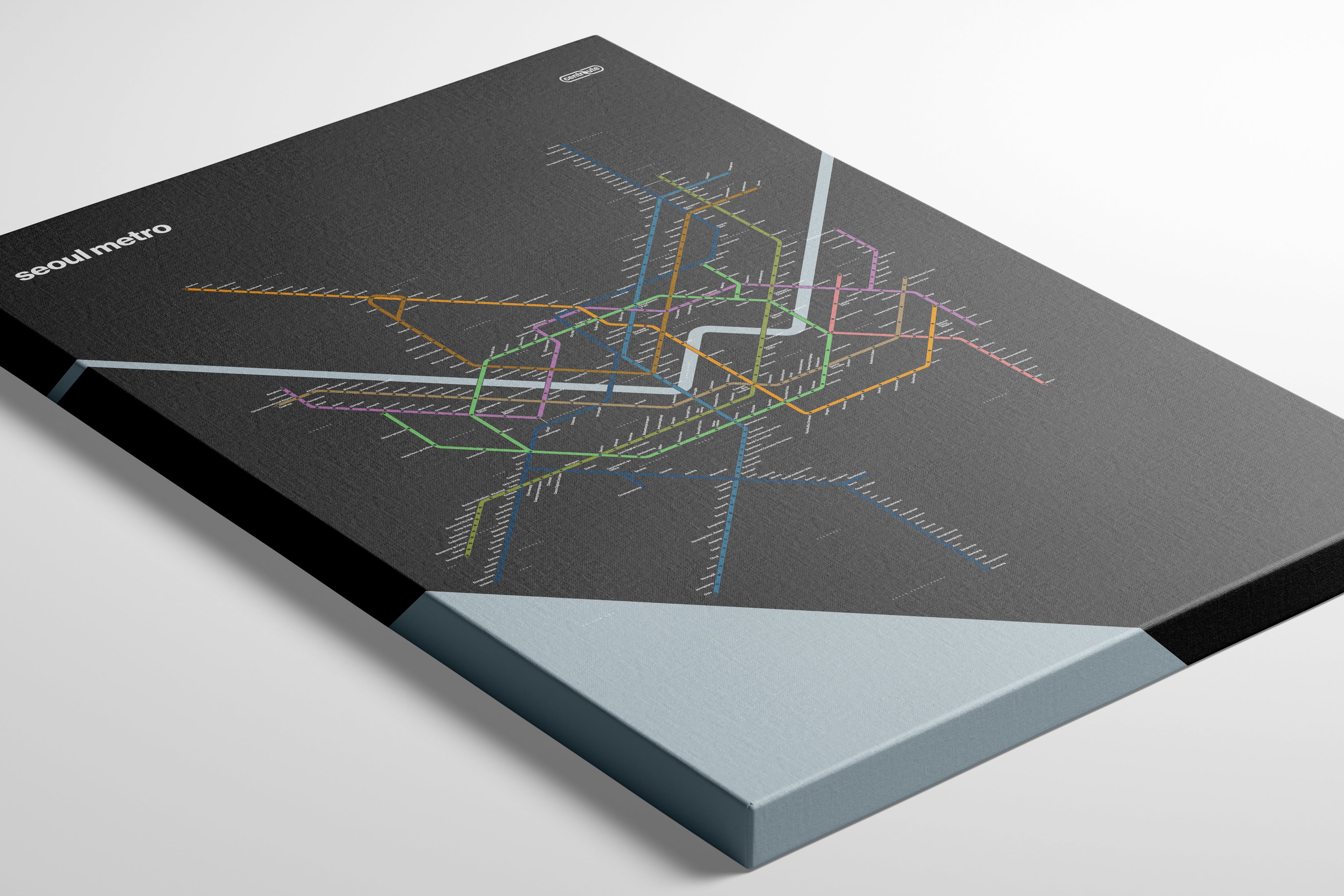 Seoul Metro 서울교통공사 / Dark Mode System Map / English