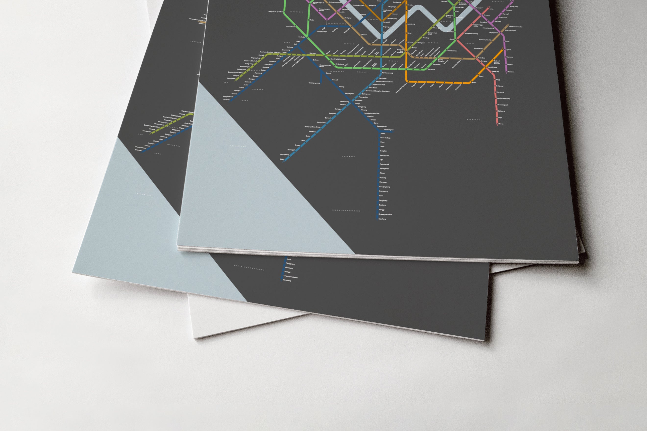 Seoul Metro 서울교통공사 / Dark Mode System Map / English