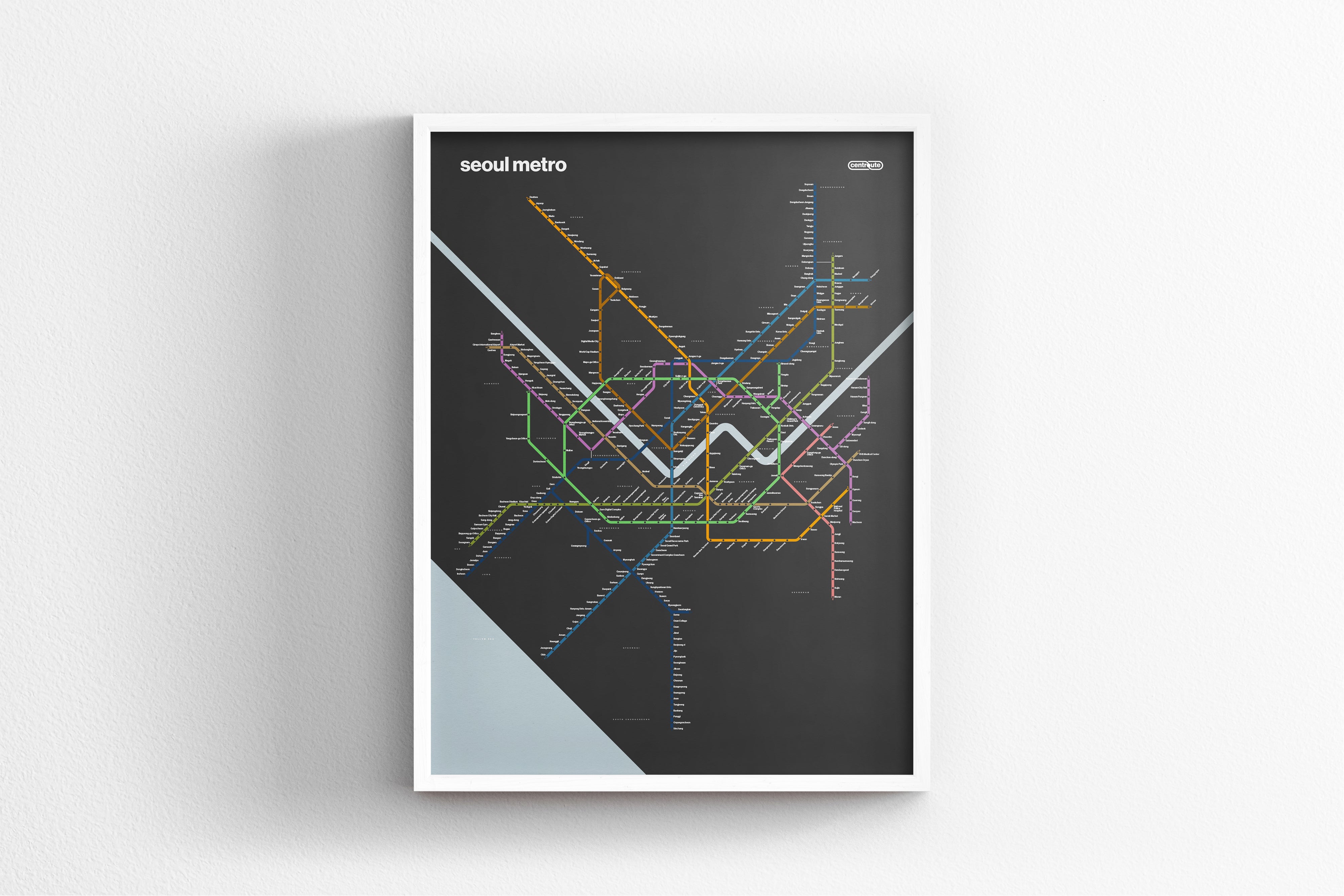 Seoul Metro 서울교통공사 / Dark Mode System Map / English