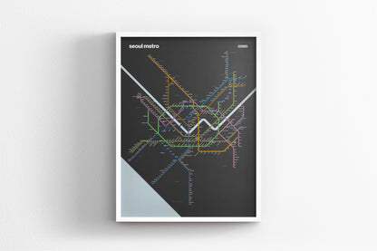 Seoul Metro 서울교통공사 / Dark Mode System Map / English