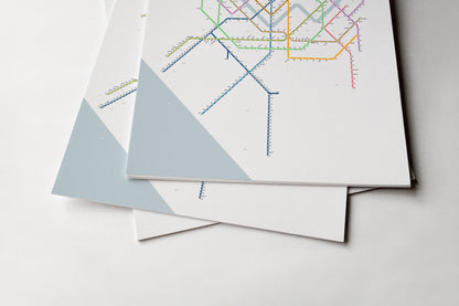 Seoul Metro 서울교통공사 / Light Mode System Map / Hangul