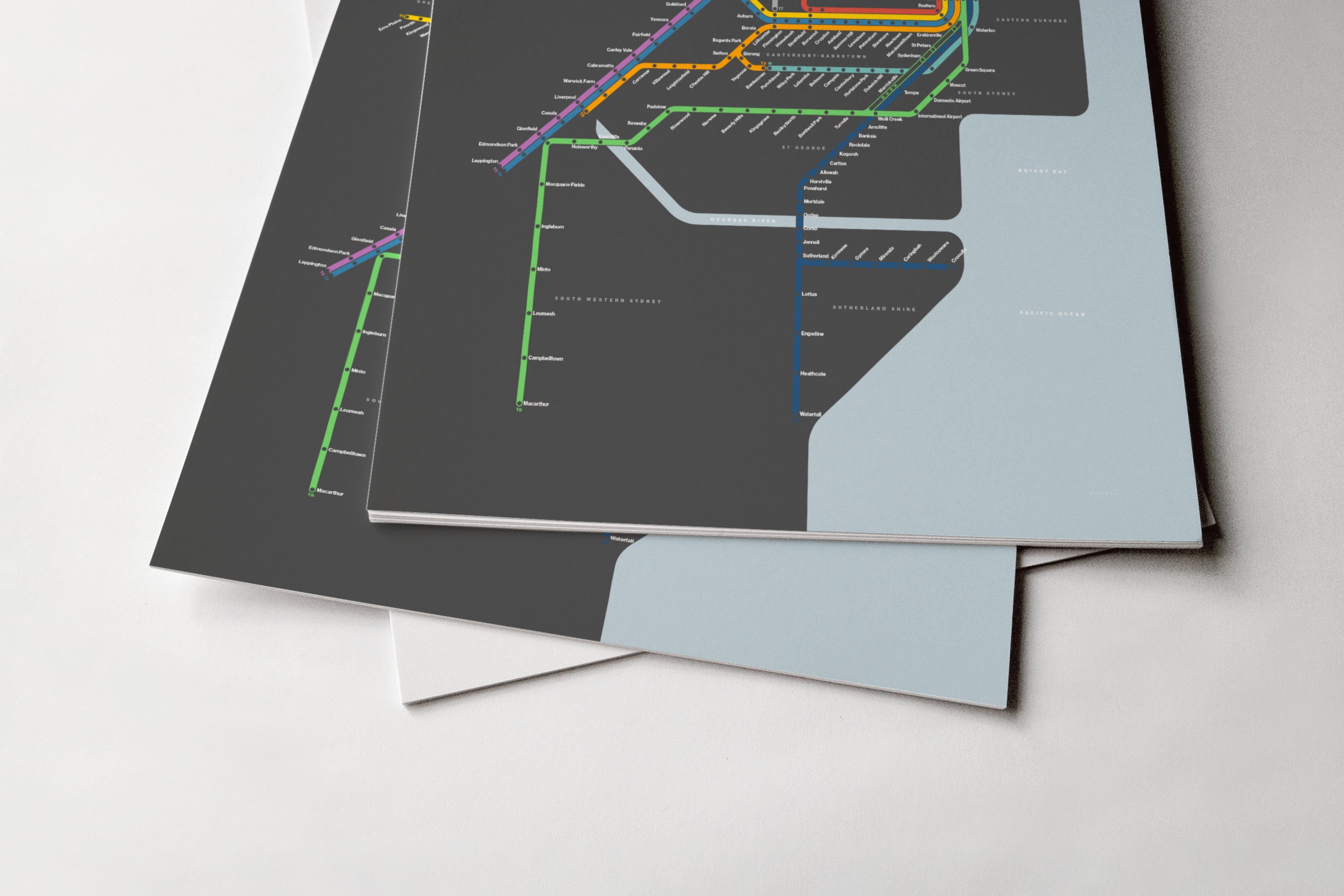 Sydney Trains / Dark Mode System Map