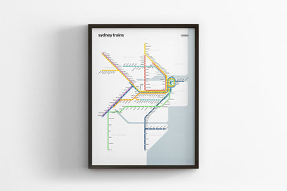 Sydney Trains / Light Mode System Map