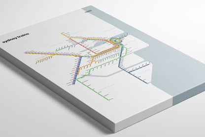 Sydney Trains / Light Mode System Map