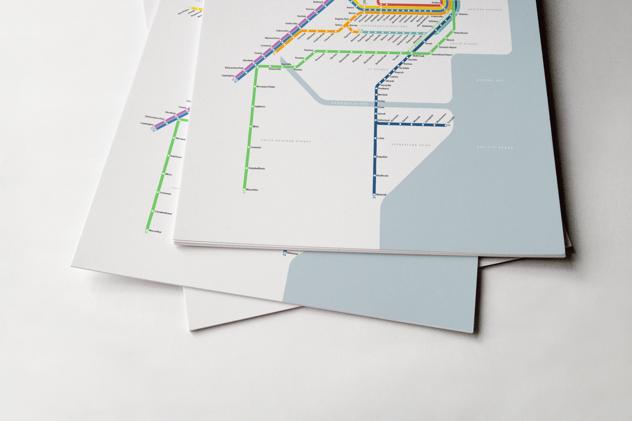 Sydney Trains / Light Mode System Map
