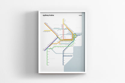 Sydney Trains / Light Mode System Map