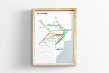 Sydney Trains / Light Mode System Map
