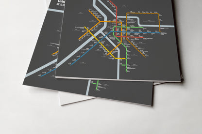 Taipei Metro 臺北捷運 / Dark Mode System Map / Bilingual