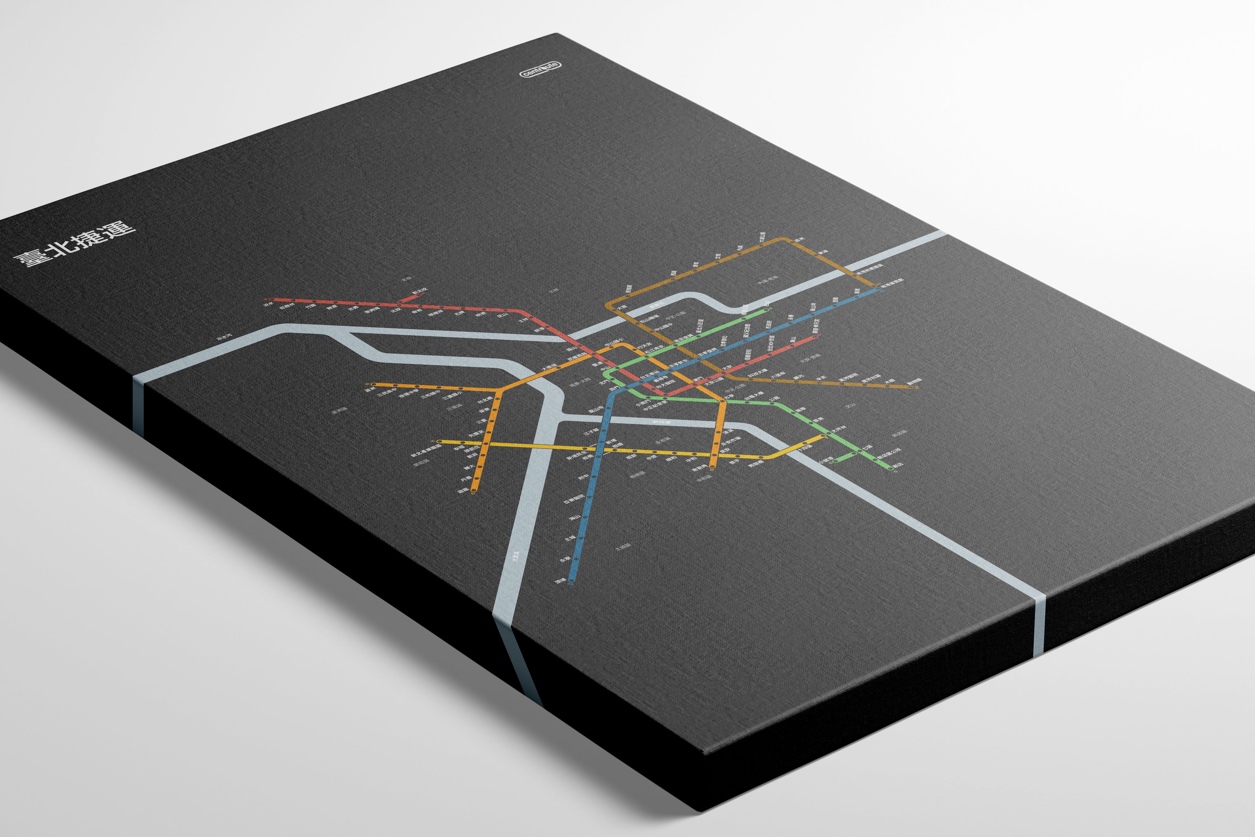 Taipei Metro 臺北捷運 / Dark Mode System Map / Chinese