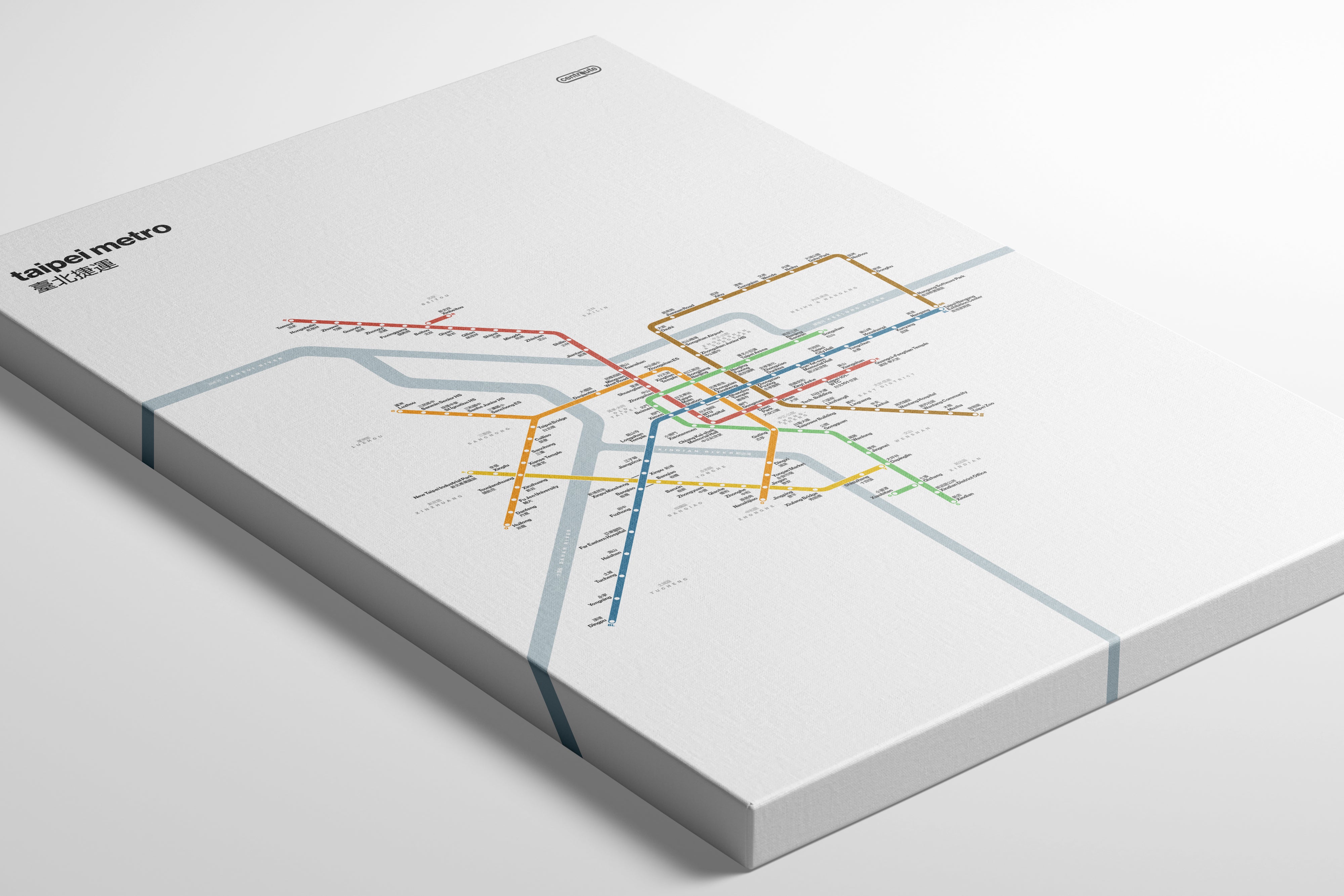 Taipei Metro 臺北捷運 / Light Mode System Map / Bilingual