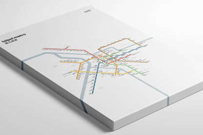 Taipei Metro 臺北捷運 / Light Mode System Map / Bilingual