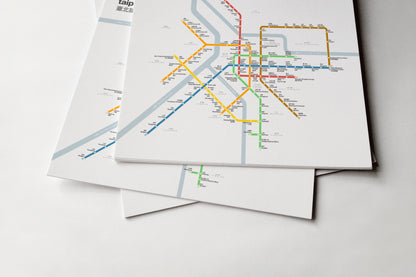 Taipei Metro 臺北捷運 / Light Mode System Map / Bilingual