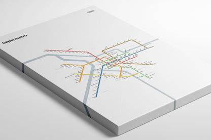 Taipei Metro 臺北捷運 / Light Mode System Map / English
