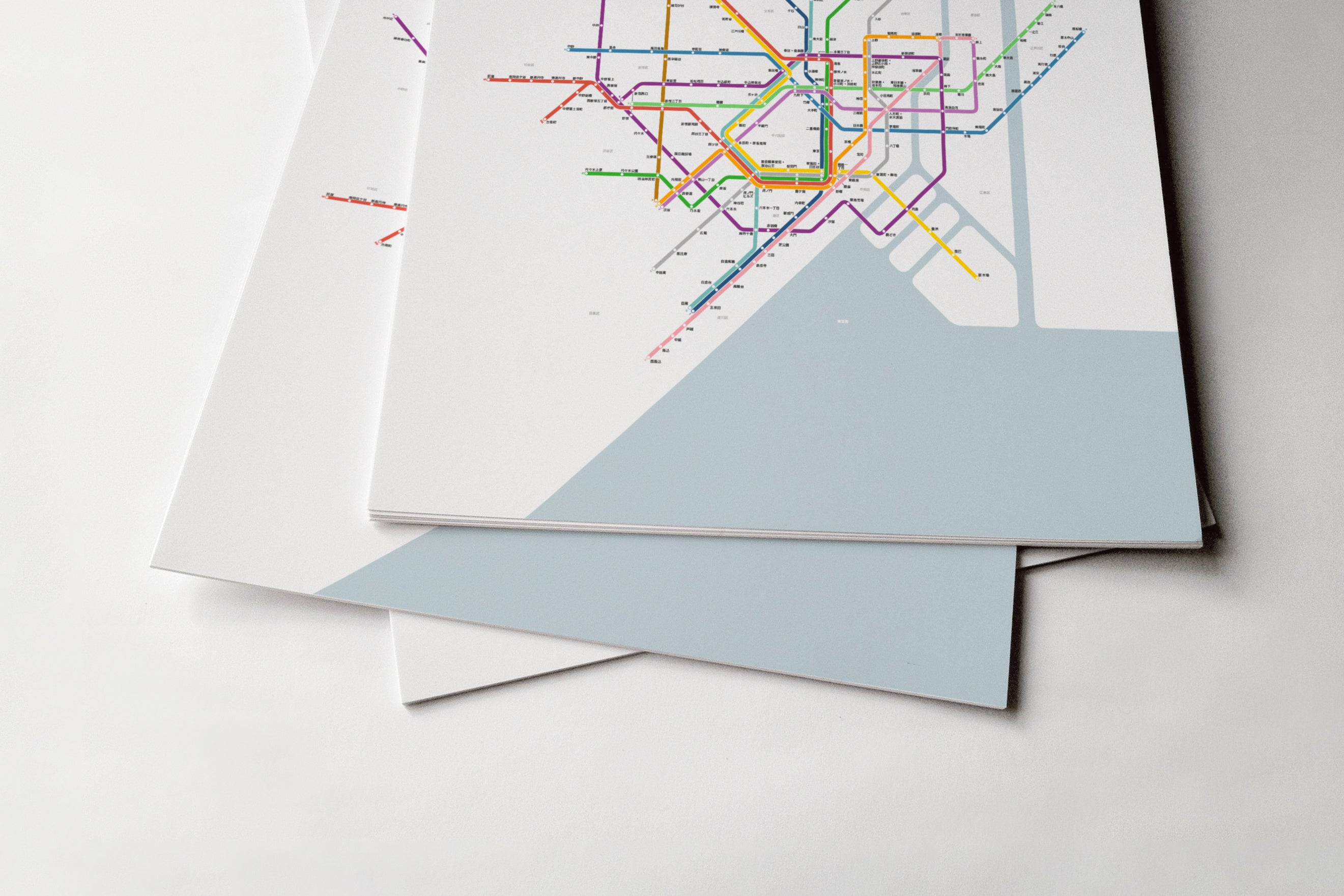 Tokyo Subway 東京の地下鉄 / Light Mode System Map / Japanese