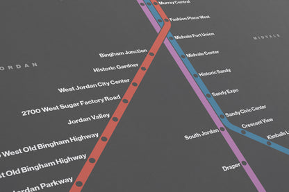 Utah Trax / Dark Mode System Map