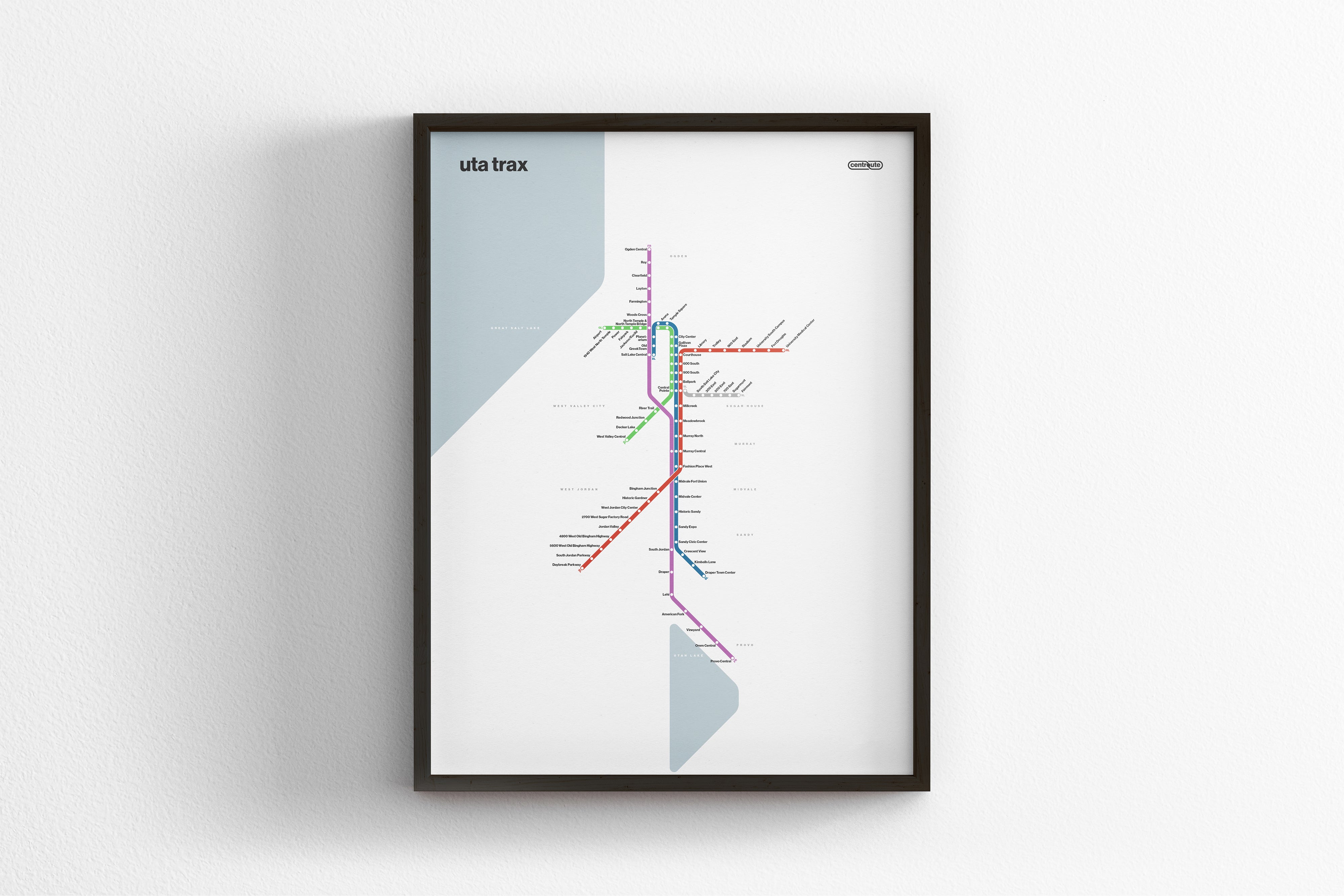 Utah Trax / Light Mode System Map