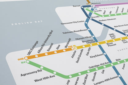 Vancouver Translink / Light Mode System Map