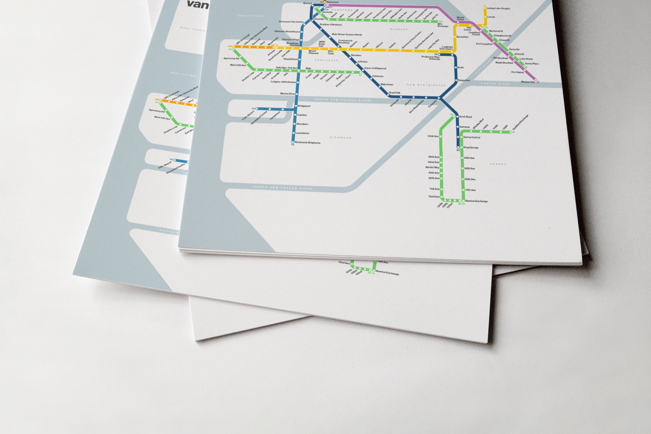 Vancouver Translink / Light Mode System Map