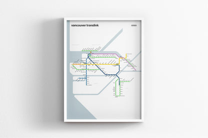 Vancouver Translink / Light Mode System Map