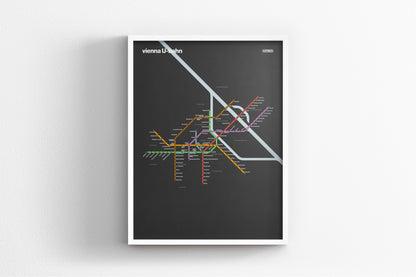 Vienna U-Bahn / Dark Mode System Map