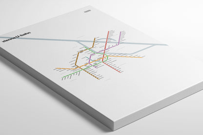 Vienna U-Bahn / Light Mode System Map
