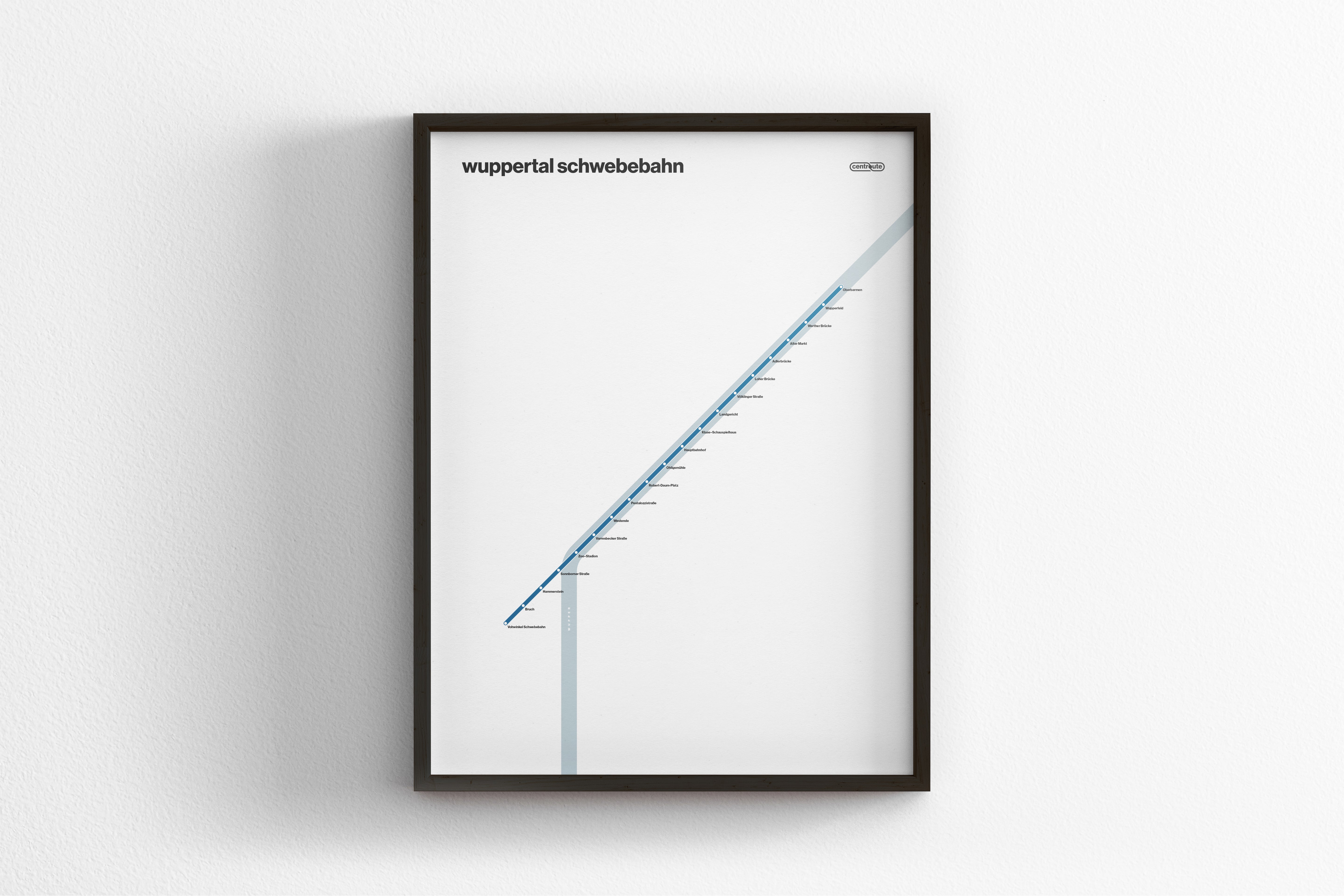 Wuppertal Schwebebahn / System Map