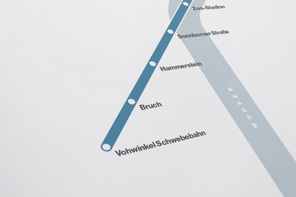 Wuppertal Schwebebahn / System Map