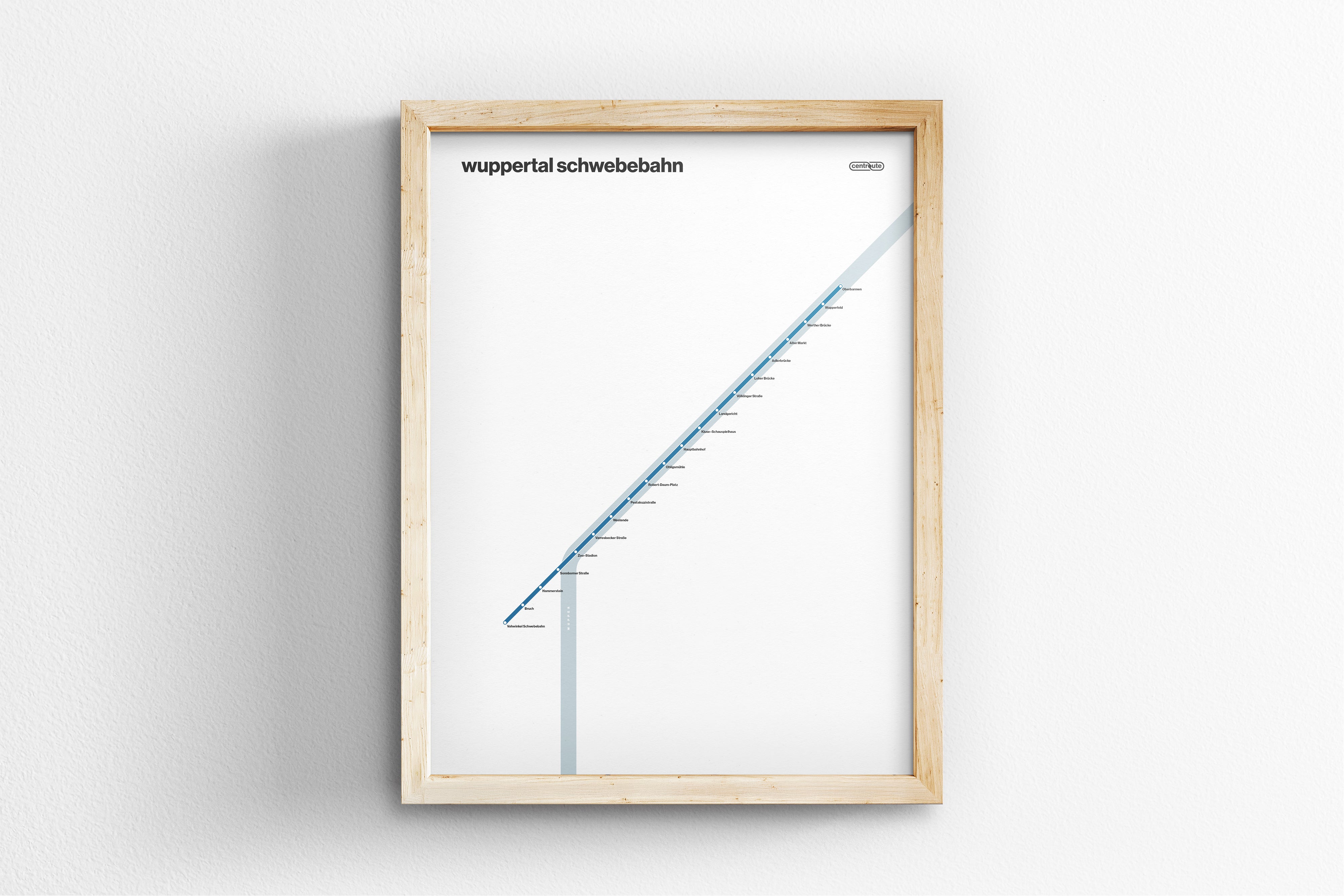 Wuppertal Schwebebahn / System Map